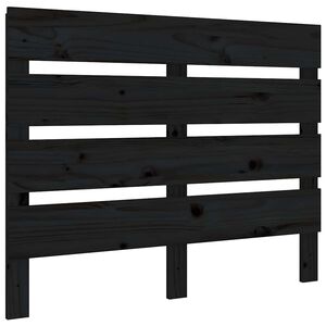 vidaXL sengeg&aelig;rde 100x3x80 cm massivt fyrretr&aelig; sort