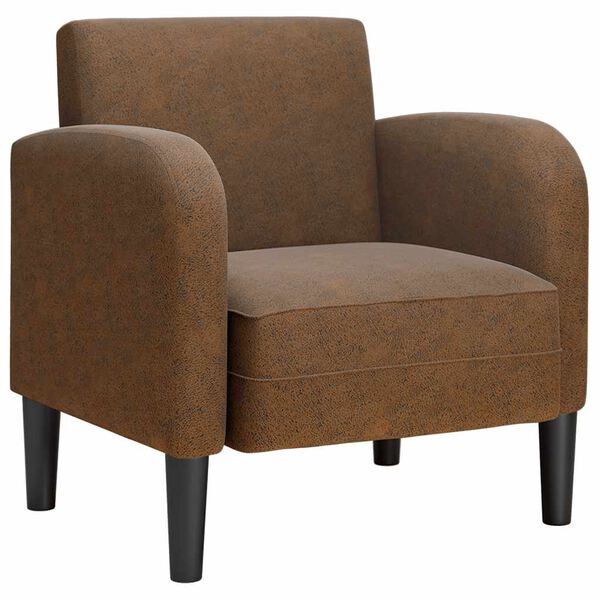 vidaXL sofastol med arml&aelig;n 54 cm kunstl&aelig;der brun