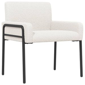 vidaXL Accentstol Cremefarvet Boucl&eacute;