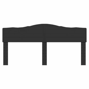 vidaXL Hovedg&aelig;rde Sort eg 200 cm Konstrueret tr&aelig;