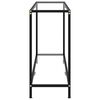 vidaXL konsolbord 160x35x75 cm h&aelig;rdet glas transparent