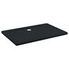 vidaXL Brusebund Tray med Dots Sort 120 x 80 x 4 cm ABS