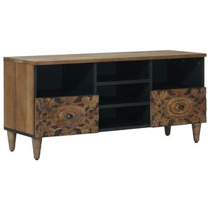 vidaXL TV-skab Brun 100 x 33 x 46 cm Massivt mangotr&aelig;