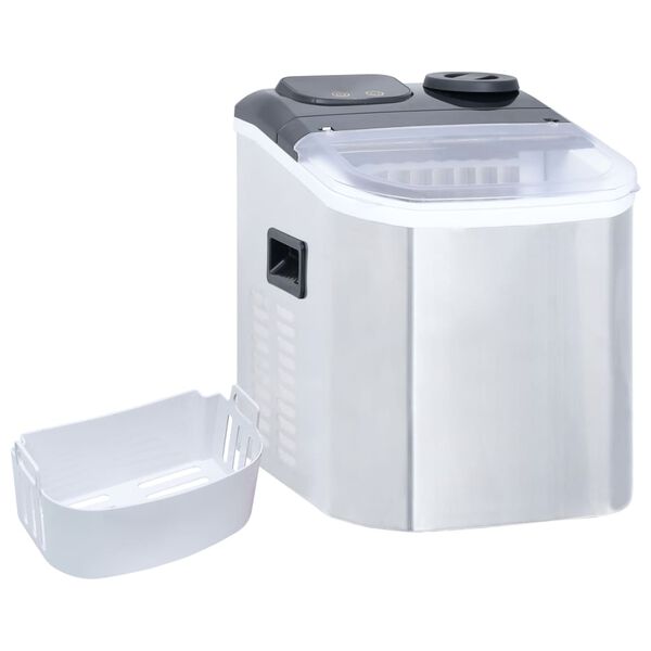 vidaXL isterningemaskine 20 kg/24 t. rustfrit st&aring;l