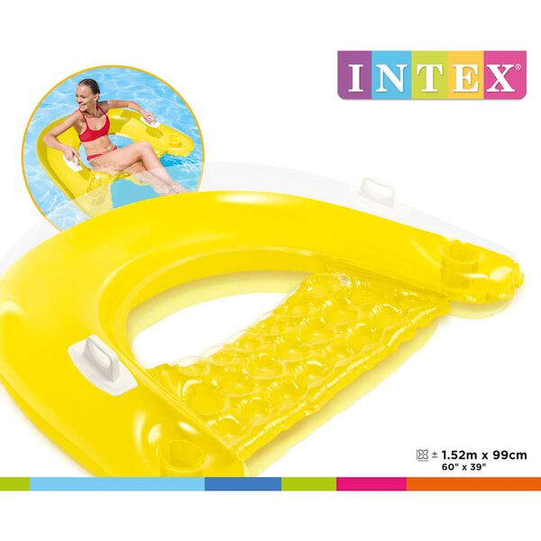 Intex poolmadras Sit'n Float 152x99 cm
