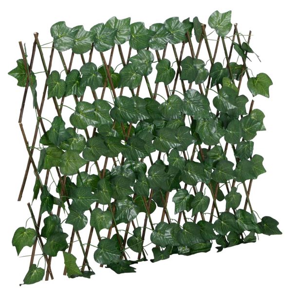 vidaXL espalier 5 stk. med kunstige vinblade 190x60 cm udvidelig gr&oslash;n