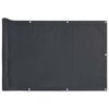 vidaXL altanafsk&aelig;rmning 300x90 cm PVC antracitgr&aring;