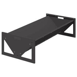 vidaXL Fodertrug til husdyr Sort 108 x 50 x 28 cm 10 kg