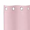 vidaXL Mørklægningsgardiner med ringe 2 pcs Lyserød 140 x 140 cm