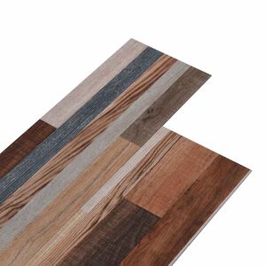 vidaXL Selvkl&aelig;bende PVC Plankegulve Flerfarvet 30,5 x 61 cm 28 stk.