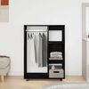 vidaXL garderobe sort egetr&aelig; 80x40x110 cm konstrueret tr&aelig;