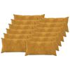 vidaXL Pude med pude HEERLEN 12 stk. Gul Mikrofiber Fleece