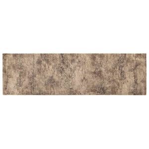 vidaXL K&oslash;kken t&aelig;ppe Brun beton 150 x 45 cm 100% polyamid Vaskbar