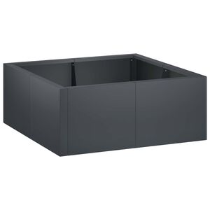 vidaXL St&oslash;ttemur 4 stk. 100 x 100 x 30 cm St&aring;l Antracit