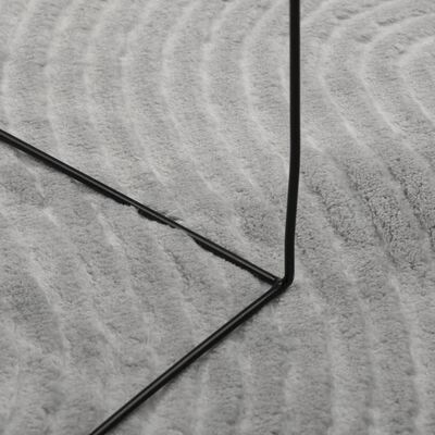 vidaXL gulvtæppe IZA 80x150 cm kort luv skandinavisk look grå