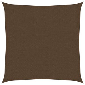 vidaXL solsejl 2,5x2,5 m 160 g/m&sup2; HDPE brun