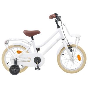 vidaXL B&oslash;rnecykel 12 tommer til 2-4 &aring;r gamle Hvid
