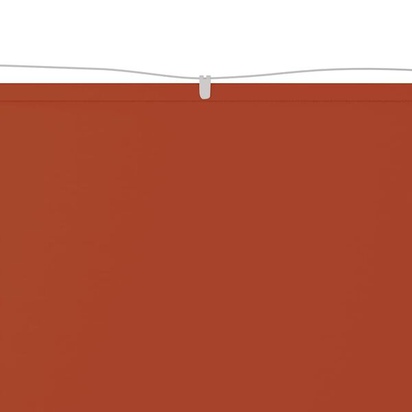 vidaXL lodret markise 60x800 cm oxfordstof terrakottafarvet