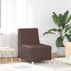 vidaXL Modulsofa enhed uden arme 2 pcs Brun 55 x 74 x 82 cm Faux l&aelig;der