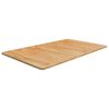 vidaXL bordplade til badev&aelig;relse 100x60x1,5 cm massivt tr&aelig; lysebrun