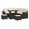 vidaXL Havesofa S&aelig;t 9 stk. 8-Antal s&aelig;der Sort og Cream polyrattan