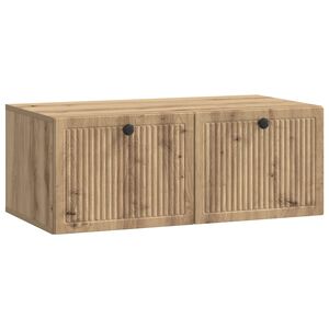 vidaXL V&aelig;gh&aelig;ngt TV-skab Artisan-eg 78,5 x 41 x 30 cm Konstrueret tr&aelig;