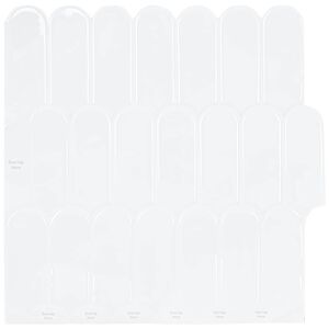 vidaXL Fjerflise 10 stk. Hvid 30 x 30 cm Polyurethan og PET