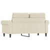 vidaXL 2-personers sofa 120 cm kunstlæder cremefarvet