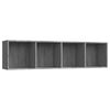 vidaXL bogreol/tv-bord 143x30x36 cm konstrueret tr&aelig; gr&aring; sonoma-eg