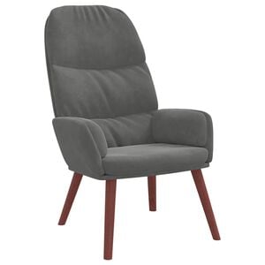 vidaXL l&aelig;nestol fl&oslash;jl m&oslash;rkegr&aring;