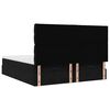 vidaXL osmannisk sengeramme med madrasser 200x200 cm fløjl sort