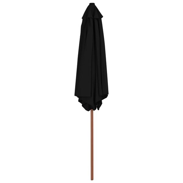 vidaXL parasol 270 cm tr&aelig;stang sort