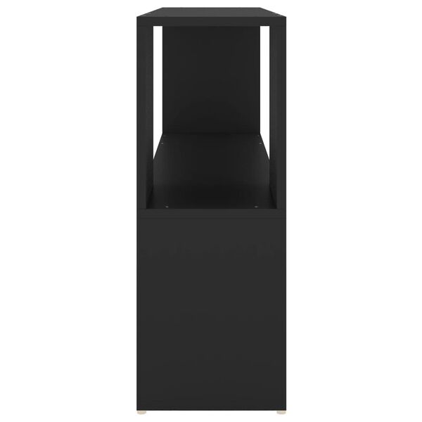 vidaXL bogreol 100x24x63 cm konstrueret træ sort