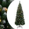 vidaXL kunstigt juletr&aelig; med 300 LED-lys 210 cm