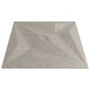 vidaXL V&aelig;gpaneler Stjerne 12 pcs Star Beton 50 x 50 cm XPS Skum