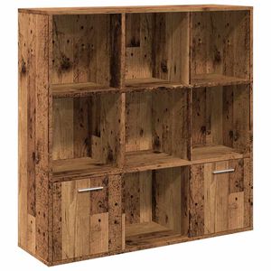 vidaXL bogreol 98x29x97,5 cm konstrueret tr&aelig; antikt tr&aelig;look