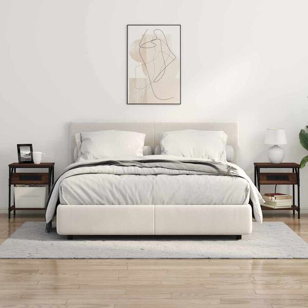 vidaXL Natskab Brun eg 38 x 30 x 48 cm Konstrueret tr&aelig;