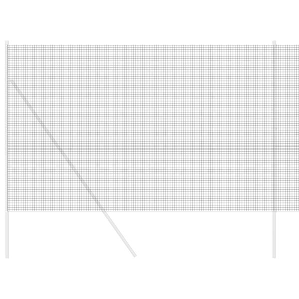 vidaXL Svejset Trådhegn Grå 1.6 x 10 m Stål