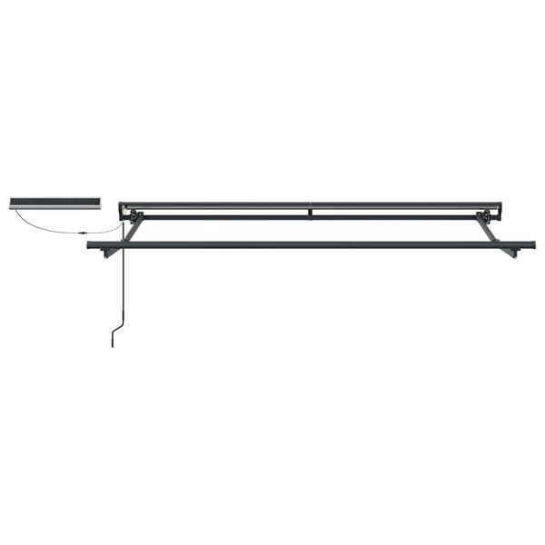 vidaXL Elektrisk Utr&aelig;kkelig Markise Anthracit og hvid 3,5 x 2 m