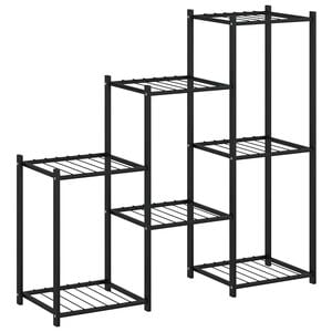 vidaXL blomsterstativ 83x25x80 cm jern sort