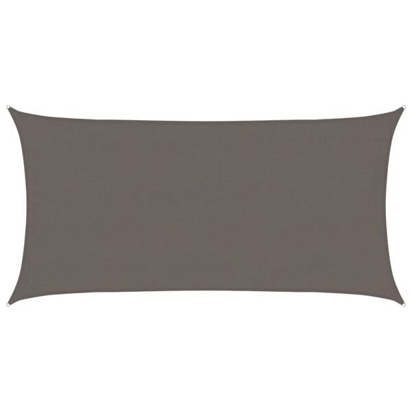 vidaXL solsejl 4x7 m 160 g/m&sup2; HDPE antracitgr&aring;
