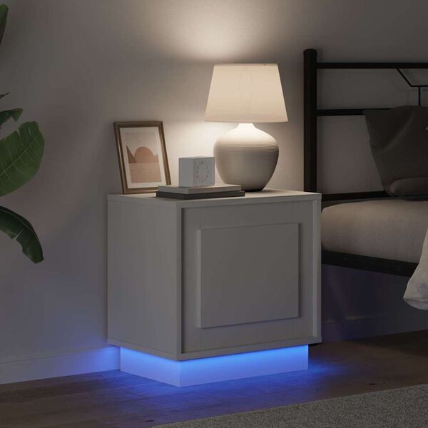 vidaXL Natskab Hvid 44 x 34,5 x 45 cm Konstrueret tr&aelig;