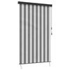vidaXL Rullegardin Anthracit og hvid 180 x 250 cm Stof og Aluminium