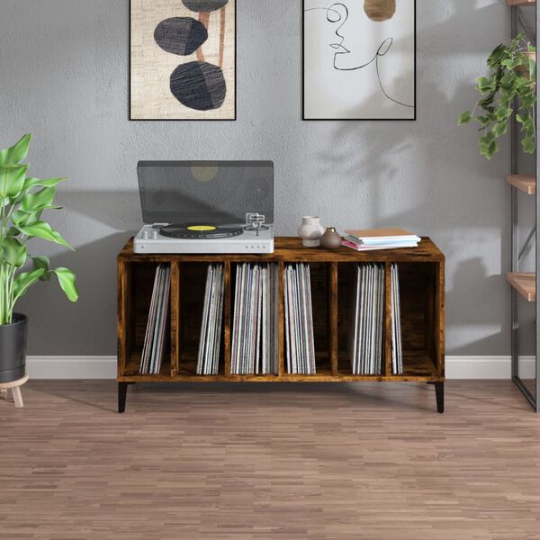 vidaXL vinylskab 100x38x48 cm konstrueret tr&aelig; r&oslash;get egetr&aelig;sfarve