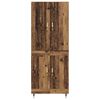 vidaXL Highboard Gammelt tr&aelig; 69,5 x 34 x 180 cm Konstrueret tr&aelig;