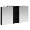 vidaXL Badev&aelig;relsesskabs&aelig;t 3 stk. 130 x 14,5 x 70 cm Konstrueret tr&aelig;