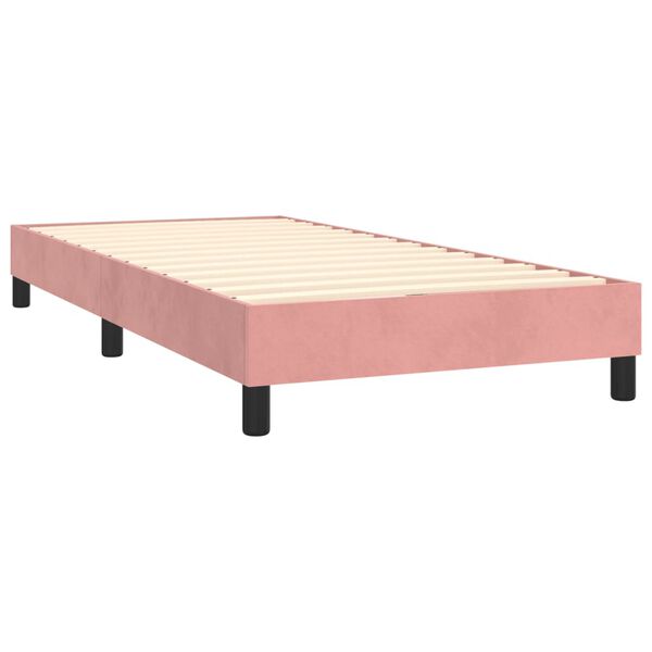 vidaXL Boxspring sengeramme 80x200 cm fl&oslash;jl pink