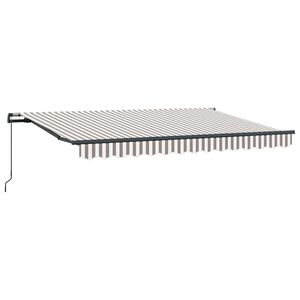 vidaXL Udtr&aelig;kkelig markise Lys Gr&aring; og Hvid 300 x 250 cm