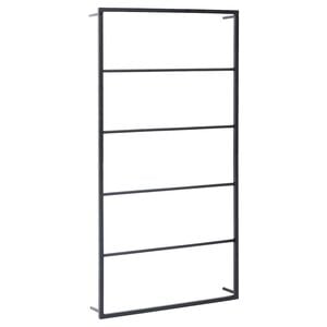 vidaXL h&aring;ndkl&aelig;deholder 60x10x116 cm st&aring;l sort