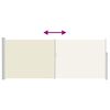 vidaXL sammenrullelig sidemarkise 120x300 cm cremefarvet